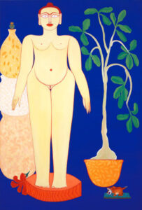 Rekha Rodwittiya | Rekha@50 | 2008 | Acrylic & Oil on canvas | 72 x 48 inch Inches