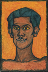 Surendran Nair | Krishna Kumar | 1982 | Oil on oil sketching paper | 20.8 x 14 inch Inches