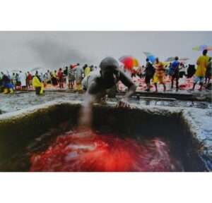 Uche Iroha | Blood bath-Fire, Flesh and Blood Series | 2005 | C. Print on Aluminum (Dibond) | 23.6 x 15.7 Inches