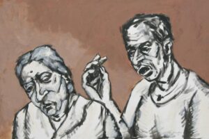 Sudhir Patwardhan | Fight | 2010 | Acrylic on Canvas | 20 x 30 Inches