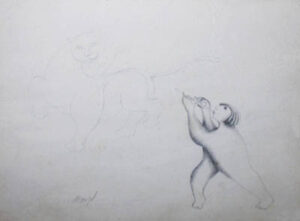 Manjit Bawa | realistic iii | 1988 | Pencil on paper | 11 x 13.5 inches Inches