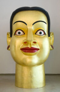 Ravinder Reddy | Untitled | 2007-08 | Gold leaf & painted fibreglass | (h) 85 x(b) 83 x (w)60