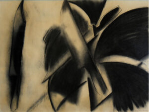 Gulammohammed Sheikh | Conjuring Rain | 2003 | Charcoal on paper | 22 x 29.5 inches