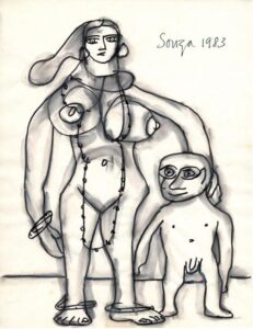 F. N. Souza | Untitled | 1983 | Ink on paper | 11 x 8.5 inches