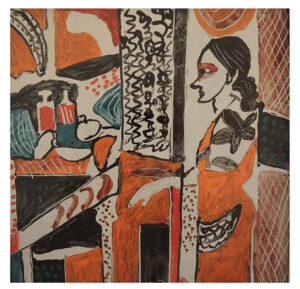 K. G. Subramanyan | Untitled | Enamel Plate | 12 x 12 Inches