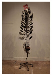 Subhash Chalil | Tree | 2014-2015 | Found objects | 93 x 24 x 24 Inches