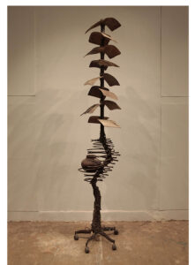 Subhash Chalil | Tree | 2014-2015 | Found objects | 96 x 16 x 16 Inches