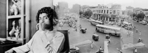 Pablo Bartholomew | Designer Rajiv Sethi in his Shankar Market office, New Delhi | 1976 | Archival pigment print. Edition 10 + 3 AP | 16 x 24 Inches