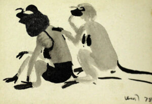 K. G. Subramanyan | Untitled | 1978 | Ink on paper | 4 x 5.75 Inches