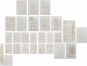 Ankush Safaya | Untitled | 2021 | Piercing on paper (Set of 26 units) | Display size : 78.5 x 66 inches