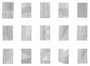 Ankush Safaya | Untitled | 2022 | Graphite on paper (Set of 15 units) | 19.5 x 24 inches