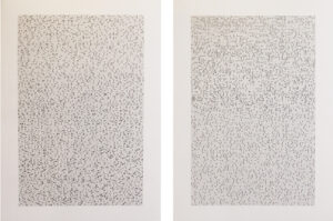 Ankush Safaya | Untitled | 2022 | Graphite on paper (Set of 2 units) | 21.5 x 19.5 each Inches