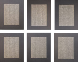 Ankush Safaya | Untitled | 2020 | Hand piercing on layers of gateway paper (Set of 6 units) | 17 x 13 each Inches