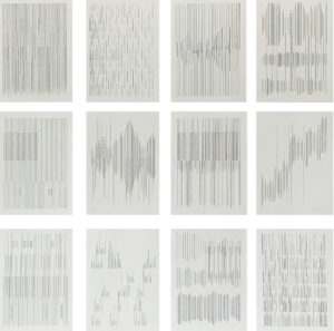 Ankush Safaya | Untitled | 2022 | Graphite on paper (Set of 12 units) | 24 x 24 inches