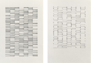 Ankush Safaya | Untitled | 2020 | Pen on paper (Set of 2 units) | 11.5 x 13.5 Inches