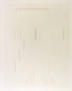 Ankush Safaya | Untitled | 2022 | Copper wire and laser cut holes on paper | 29 x 21.5 Inches