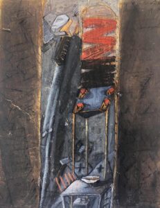 C. Douglas | Untitled | 1992 | Mixed media on paper | 46 x 28.5 Inches