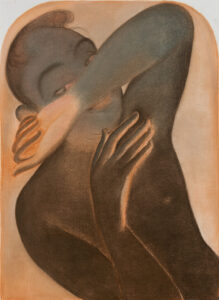 Shine Shivan | Sakshi | 2022 | Graphite, dry pastels and charcoal on paper | 30 x 22 Inches