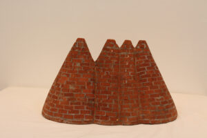 Teja Gavankar | Untitled | 2022 | Brick, cement and construction material | 9.5(H) x 17(W) x 9.5(D) Inches