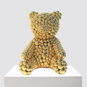 Valay Shende | Untitled | 2023 | Gold plated stainless steel discs | 13.5(H) x 11(W) x 12(D) Inches